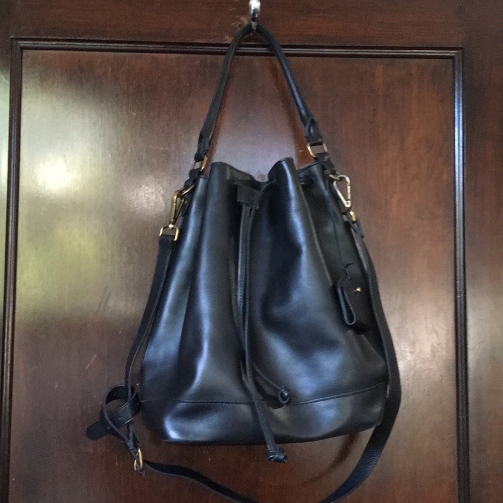 Madewell Black Bucket Bag